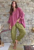 Suri Cushion Cotton Artist Smock Deep Rose